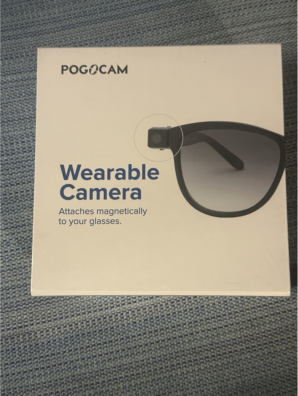 POGOCAM Wearable Magnetic Clip-On Glasses Camera 5MP 720p HD Water-Resist